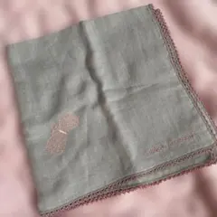 mina perhonen ちょうちょ　グレー　ピンク　ハンカチのサムネイル