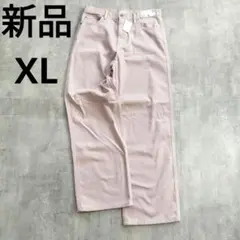 【新品未使用タグ付き】UNIQLO定価3990バギージーンズ ピンク28XL