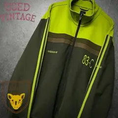 [US古着90s【アディダス トレフォイル 刺繍ロゴ トラックジャケット】