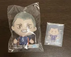 セガラッキーくじハイキュー‼︎B賞ぬいぐるみマスコットD賞クリアスタンド田中龍之介