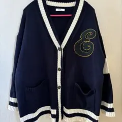 earth music&ecology ネイビー カーディガン