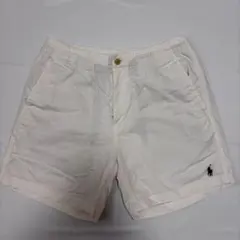 POLO ポロ ラルフローレン ホワイトショートパンツ Sサイズ