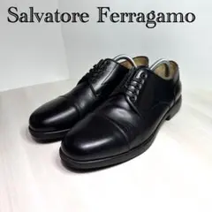 フェラガモ☆レザーシューズ☆8.5☆ブラック☆ストレートチップ☆本革☆