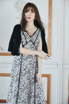Herlipto Lace Trimmed Floral Dress