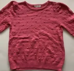 H&M ニット　キッズ　子供服　ピンク色　140