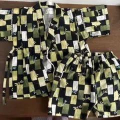 キッズ 甚平 トンボ柄 100cm