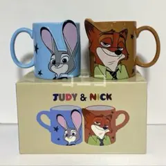 ディズニー Zootopia2 ズートピア　ペアマグ ジュディ　ニック Mug