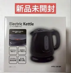 新品 Electric Kettle コードレス電気ケトル 最大容量1.0L 黒のサムネイル