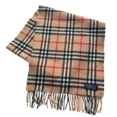 美品　Burberry's ノバチェックマフラー　ラムウール　英国産