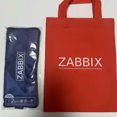 【非売品】未使用 ZABBIXロゴ入り 超吸水2WAY 傘ポーチ&不織布バッグのサムネイル