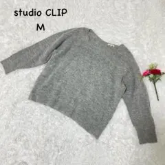 スタジオクリップ【M】ナイロン　カットソー　春秋　カジュアル　裾リブ