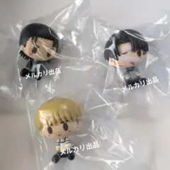 進撃の巨人 一番くじ ちょこのっこ フィギュア エレン リヴァイ アルミン