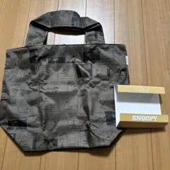 新品☆スヌーピー エコバッグ　カーキ