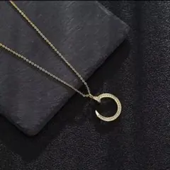 新品！N-92G.釘モチーフ　ネックレス　ゴールド　アレルギー対応