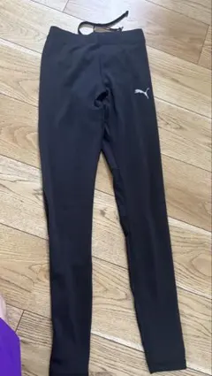 PUMA スポーツウェア　3点セット　タイツとショーツ2枚　黒と青ジオメトリック