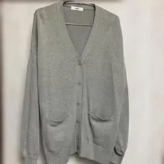 WEGO グレー Vネック ニットカーディガン