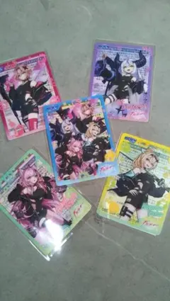 ホロライブ☆秘密結社holoxセブンイレブン☆クリアカード全5種コンプリート