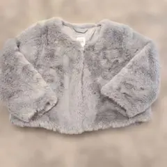 baby GAP ライトグレー ファージャケット 18-24ヶ月