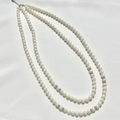 パール　真珠　ネックレス　結婚式　イミテーション　2連　冠婚葬祭　入園式　入学式