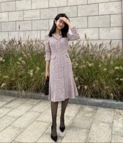 ツイードマーメイドワンピース