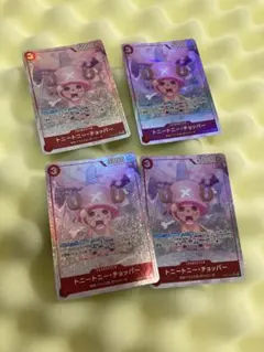 トニートニー・チョッパー op08 パラレル　4枚セット　ワンピースカードのサムネイル