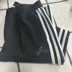 adidas ブラック トレーニングパンツ 3本ライン