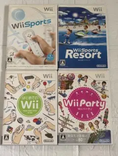 ③ ⭐️24時間以内発送⭐️Wiiソフトまとめ売り　4本セット　スポーツ　パーティ