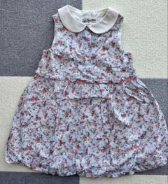 花柄　ワンピース　ノースリーブ　90cm