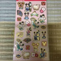 新品未使用未開封　年賀状　お正月　ディズニー　ミッキー　シール