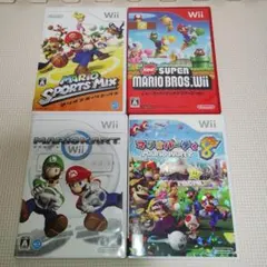 Mママ様wiiソフト　まとめ売り　4枚セット　マリオ→スマブラ