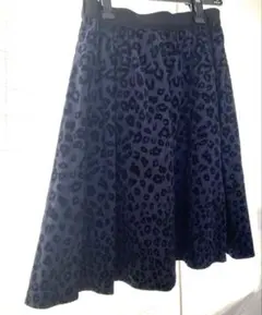 【美品】グレディブリリアン　フレアスカート　ネイビー　紺　黒/大人可愛い　ブルー