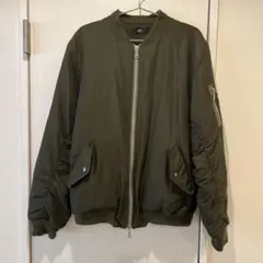 AZUL MA-1フライトジャケット オリーブ　ポリピーチ中綿