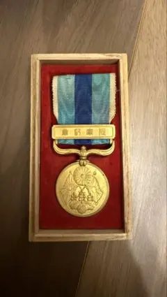 明治二十七八年従軍記章 日清戦争 明治時代 木箱付き 勲章 当時物