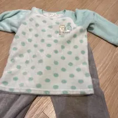 すみっコぐらし 水玉模様 パジャマ 130サイズ　フリース