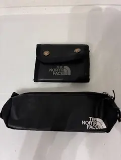 THE NORTH FACE ブラック　折りたたみ財布　ペンケース