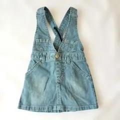 Moujonjonデニムオーバーオール ジャンバースカート80サイズ女の子