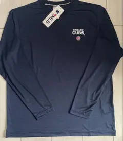 新品　 Mサイズ　カブス　長袖Tシャツ　メッシュ　ネイビー②のサムネイル