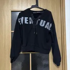 GU レースアップ ブラックスウェット