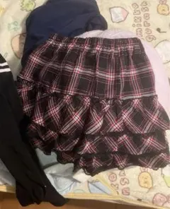 フリフリスカート フリル チェック 平成 y2k