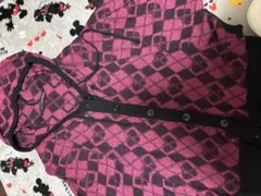 PAGEBOY フード付きチェック柄アウター