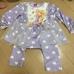 ラプンツェル 紫色ハート パジャマ 100サイズ