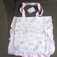 サンリオ　シナモロール　ゆめかわスプリングフリルトートバッグ　ピンク　①