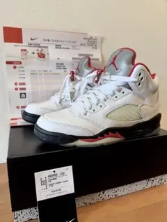 美品 Nike air jordan5 Fire red 22.5cm