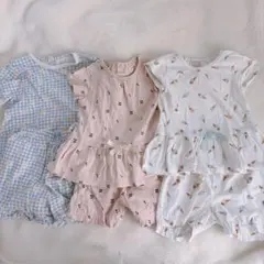 【美品】プティマイン他パジャマ3着セット 100cm