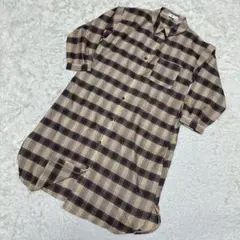 え*る様 【ハドソンハニー】/hudsonhoney/シャツワンピース/チェック