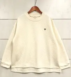 新品♪Lサイズ ノースオブジェクト 胸元ワッペン付きキルティングプルオーバー