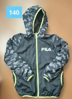 FILA 迷彩ウインドブレーカー 140サイズ　裏起毛