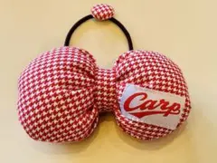 Carp チェックリボン型ヘアゴム
