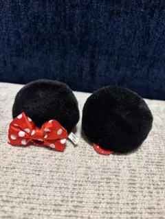 ミニーマウス リボン付きヘアアクセサリー
