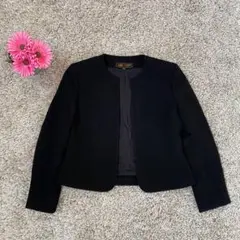 東京イギン ノーカラー ジャケット 日本製 隠しボタン 冠婚葬祭のサムネイル